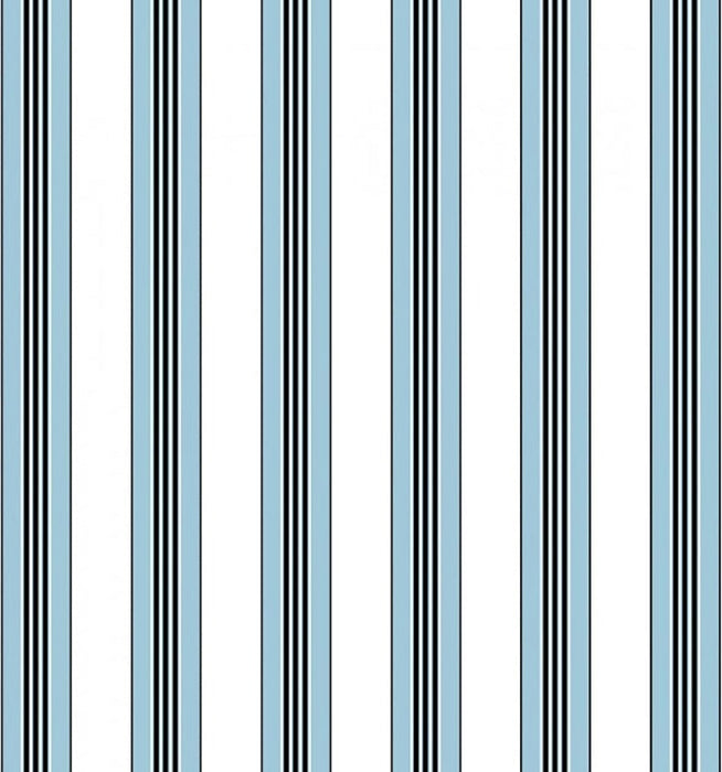 Brunschwig & Fils Rayure Lione Ciel Wallpaper P8015104.15.0