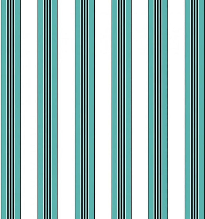Brunschwig & Fils Rayure Lione Aqua Wallpaper P8015104.513.0
