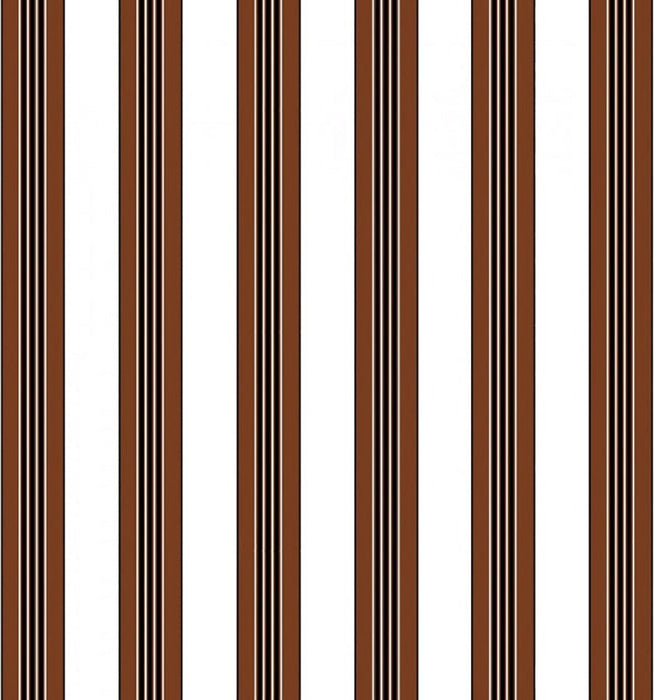 Brunschwig & Fils Rayure Lione Chocolate Wallpaper P8015104.6.0