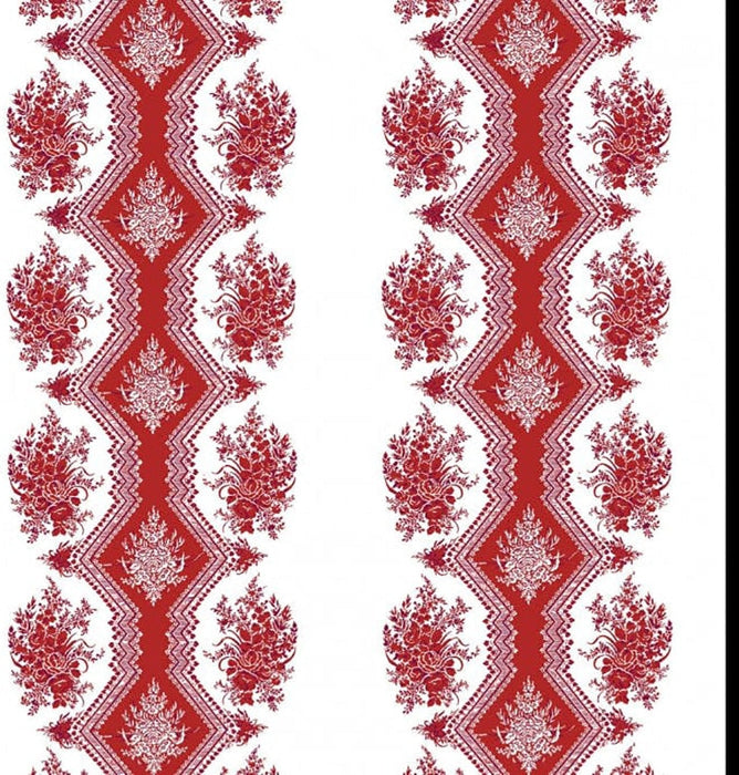 Brunschwig & Fils Coppelia Red Wallpaper P8015105.9.0