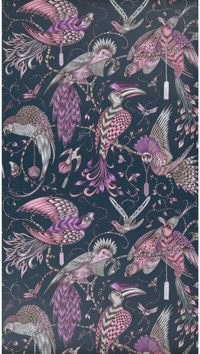 Clarke & Clarke Audubon Pink Wallpaper W0099/04.CAC.0