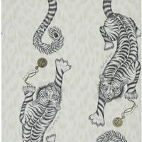 Clarke & Clarke Tigris Monochrome Wallpaper W0105/02.CAC.0