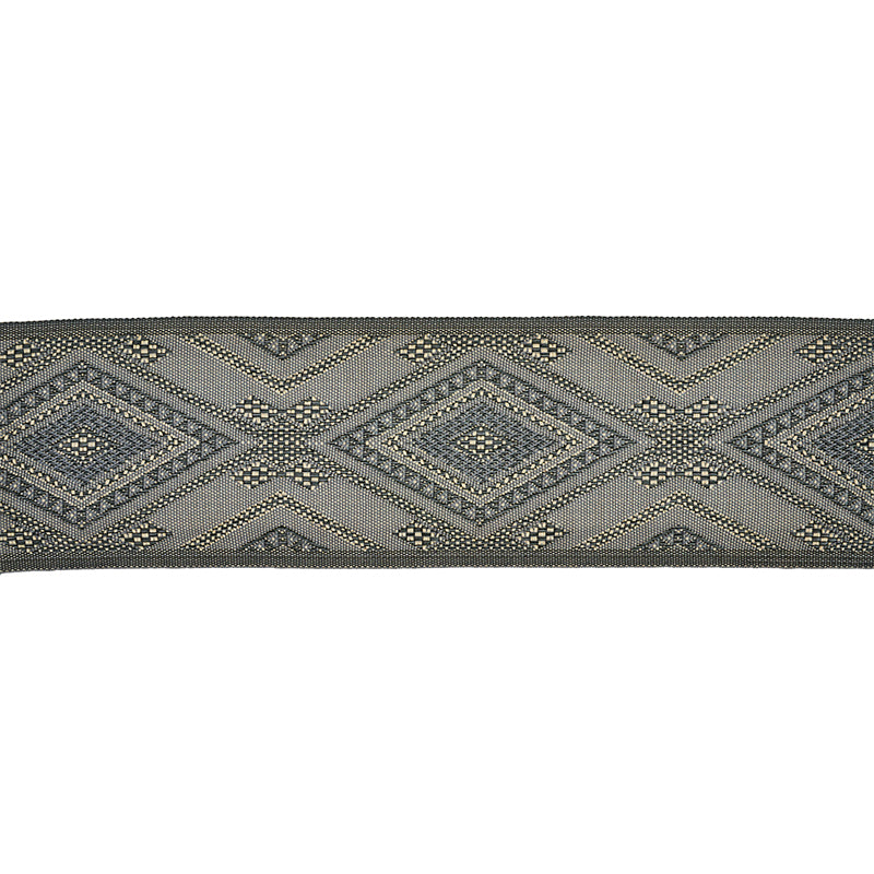 Schumacher Boulton Tape Charcoal Trim Sample 77592