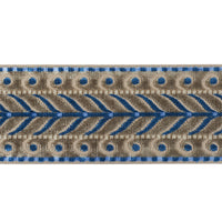 Schumacher Marion Velvet Tape Taupe Trim 77622