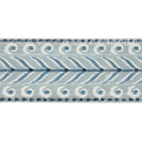 Schumacher Marion Velvet Tape Sky Trim 77623