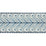 Schumacher Marion Velvet Tape Sky Trim Sample 77623