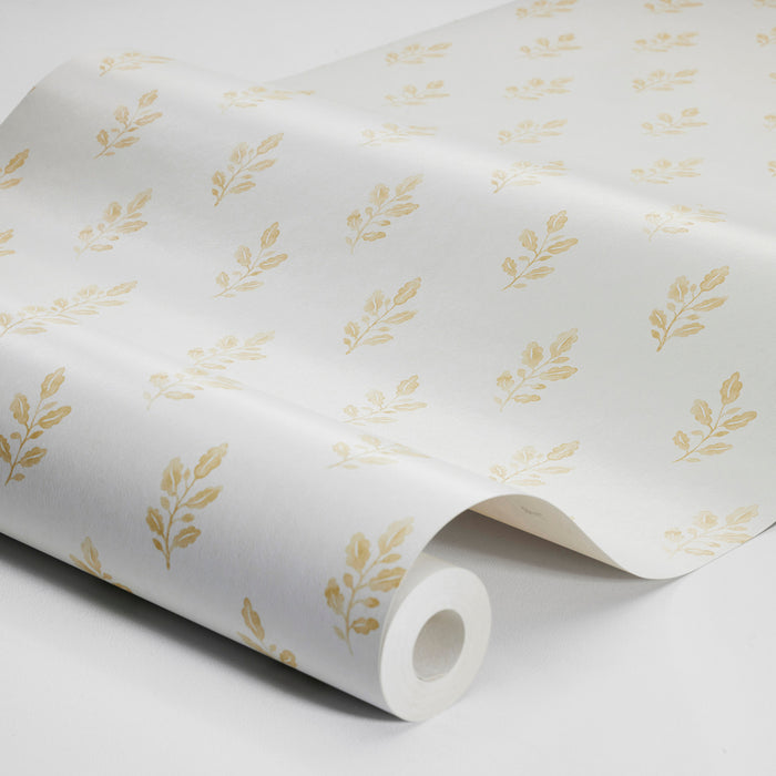 Schumacher Little Oak Yellow Wallpaper 7774