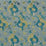 Schumacher Jennie Velvet Peacock & Celadon Fabric Sample 77742