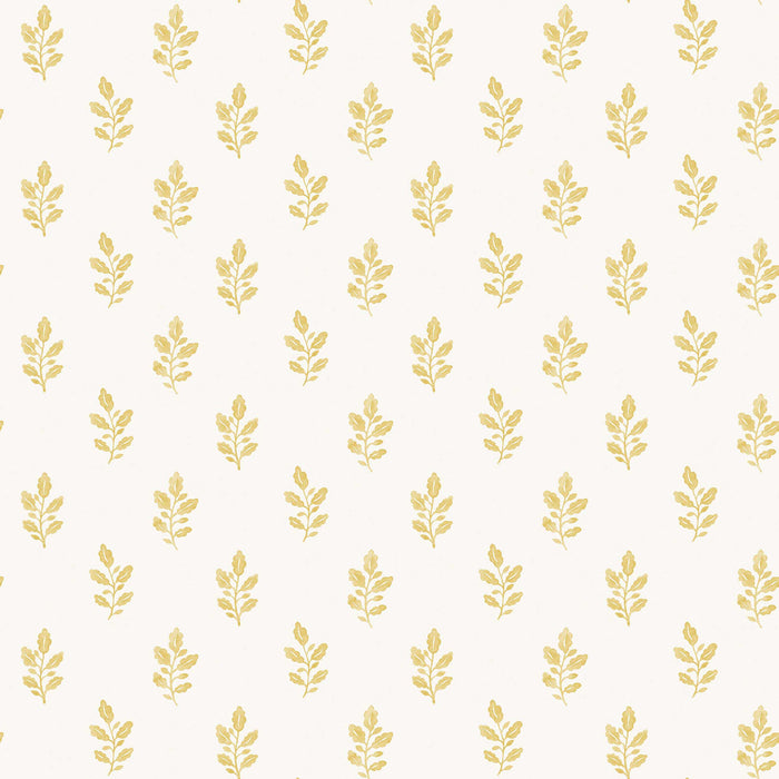 Schumacher Little Oak Yellow Wallpaper Sample 7774