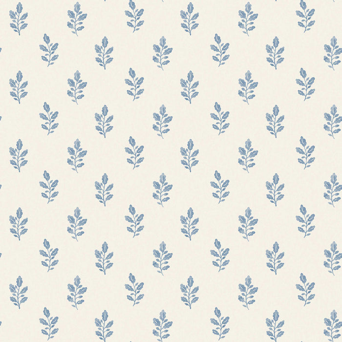Schumacher Little Oak Blue Wallpaper 7775