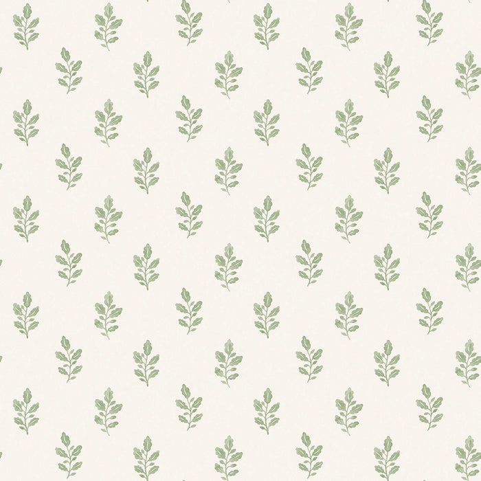 Schumacher Little Oak Green Wallpaper 7776
