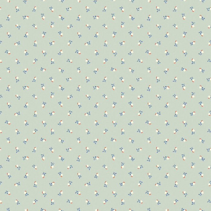Schumacher Petite Cherie Aqua Wallpaper 7782