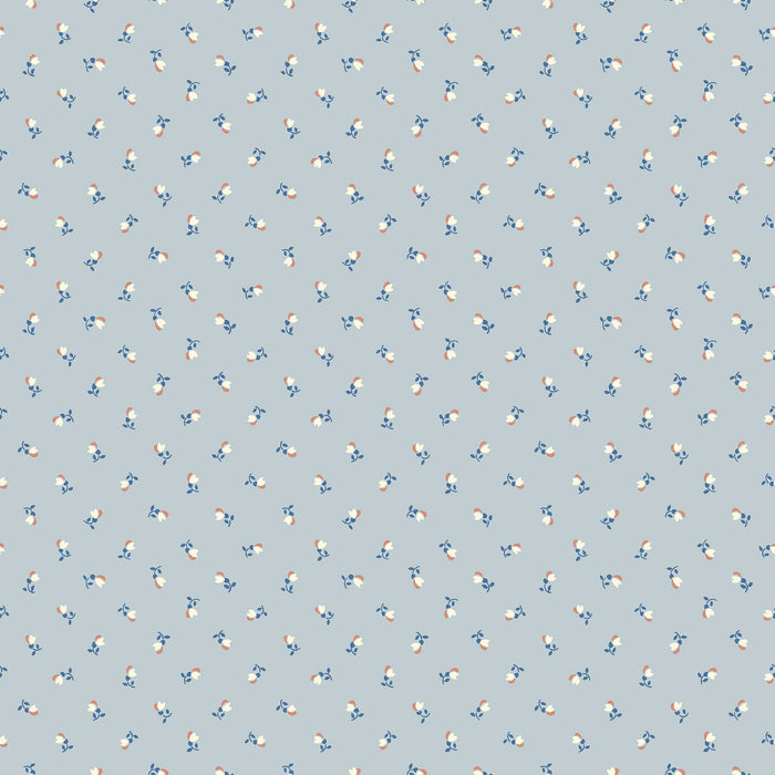 Schumacher Petite Cherie Blue Wallpaper Sample 7783