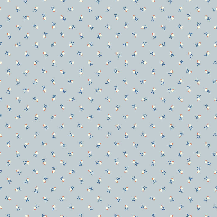 Schumacher Petite Cherie Blue Wallpaper 7783