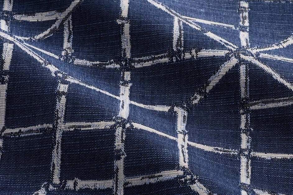 Perennials Lattice Quo Wedgewood Fabric 779-348