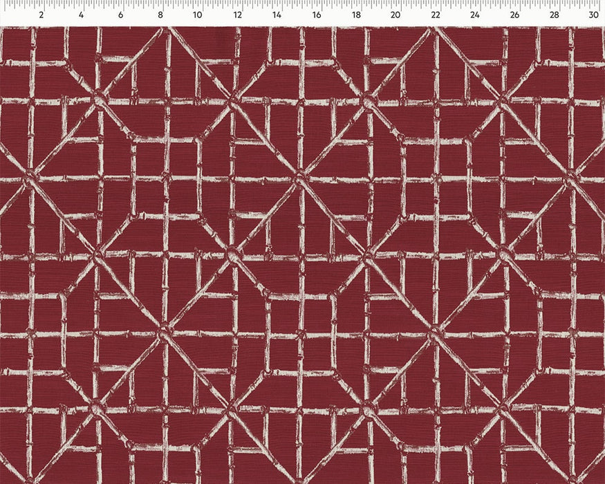 Perennials Lattice Quo Wedgewood Fabric Sample 779-348