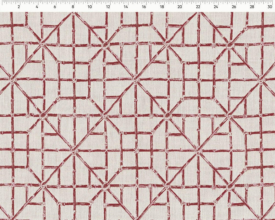 Perennials Lattice Quo Wedgewood Fabric 779-348