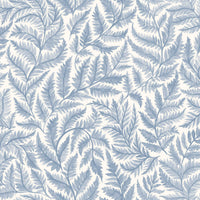 Schumacher Ferns Blue Wallpaper 7790