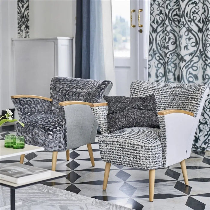 Designers Guild Latticino Graphite Fabric FDG2660-03