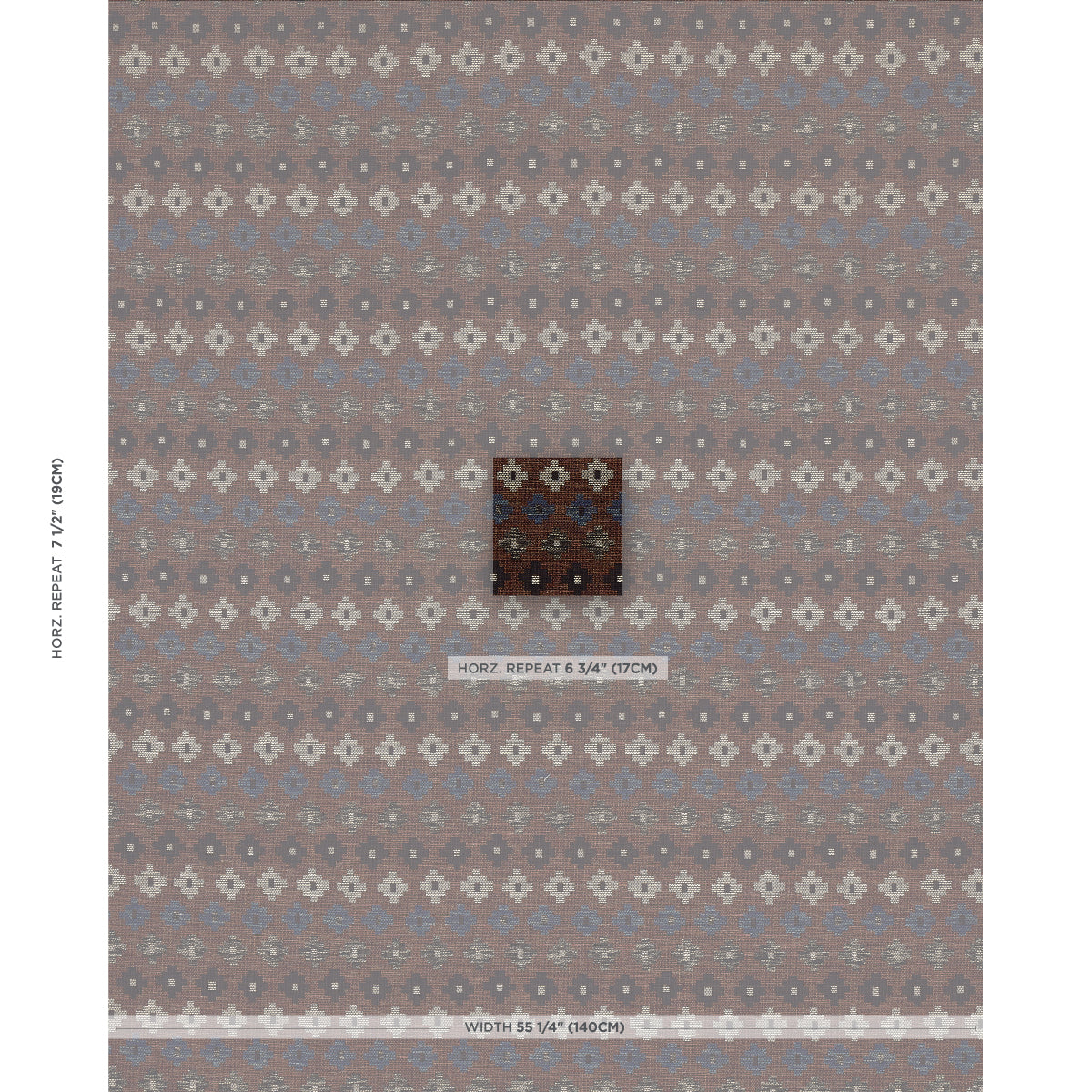 Schumacher Ayumi Performance Russet Fabric 78133