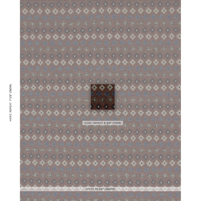 Schumacher Ayumi Performance Russet Fabric 78133
