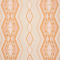 Schumacher Bayeta Embroidery Pink & Orange Fabric 78151