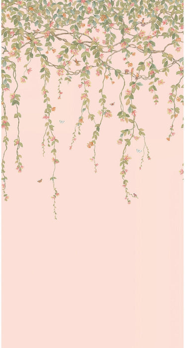 Cole & Son Hummingbirds Flora Pink Wallpaper 124/2009.CS.0