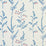 Schumacher Cynthia Embroidered Print Blue Fabric 78350