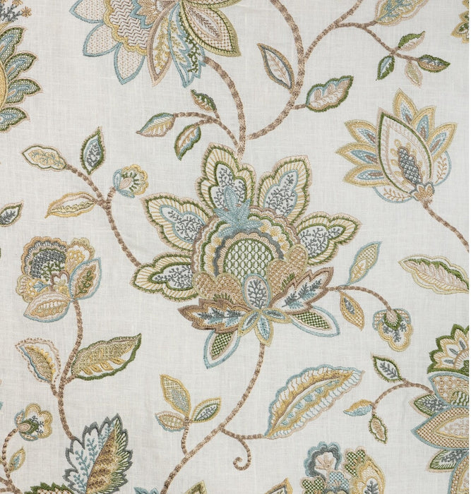 Lee Jofa Mayfair Emb Olive Fabric 2025142.330.0
