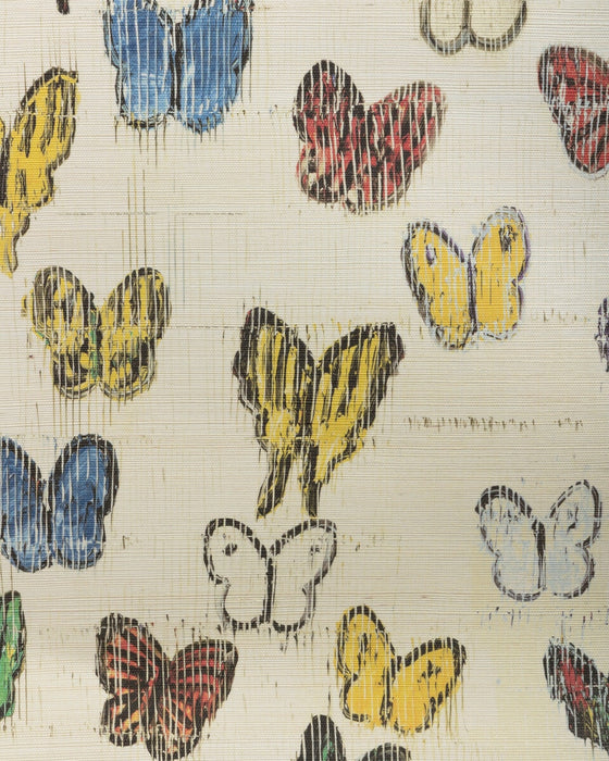 Lee Jofa Modern Flutter Sisal Rainbow Wallpaper GWP-3746.194.0