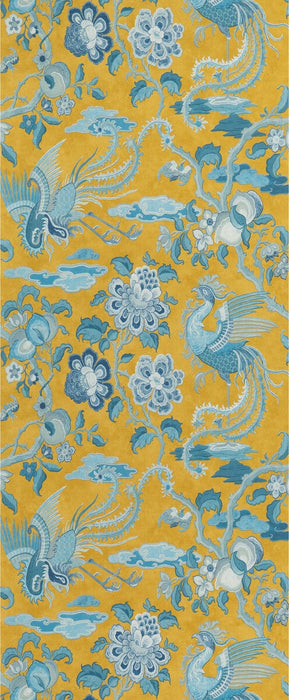 GP & J Baker Chifu Ochre/Blue Wallpaper BW45087.4.0