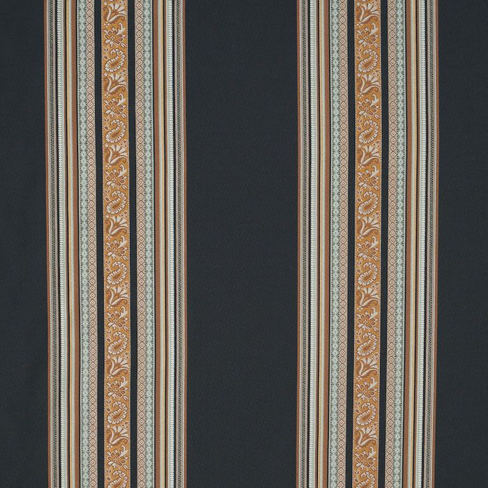 Schumacher Markova Stripe Black Fabric Sample 78600