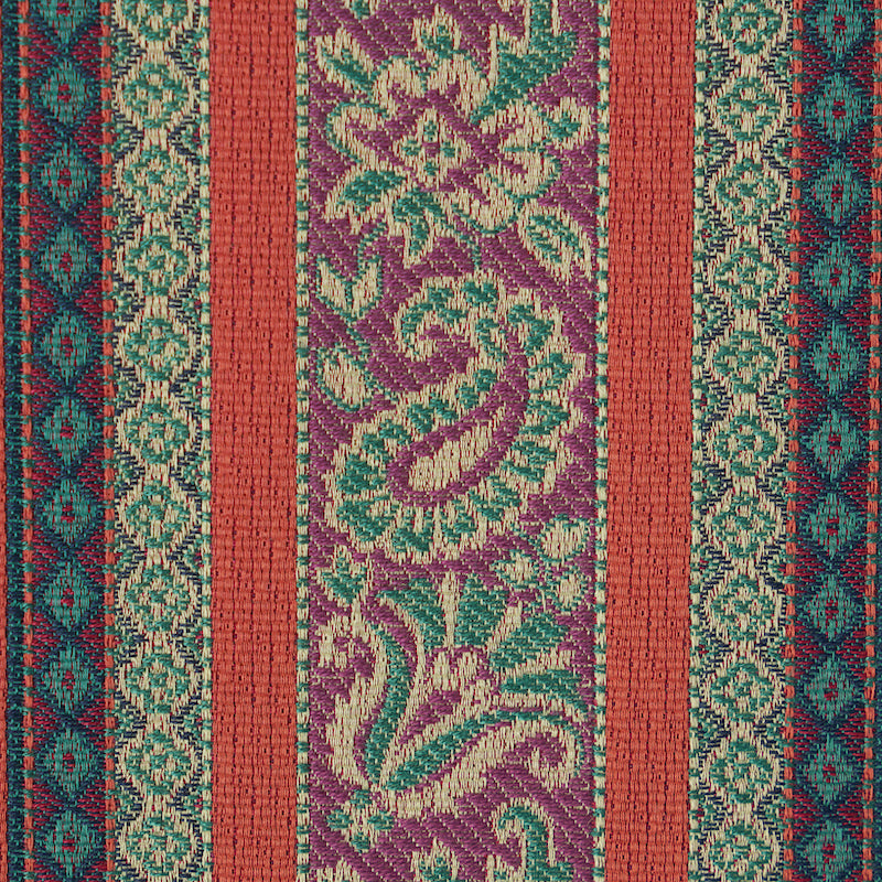 Schumacher Markova Stripe Red Fabric 78601