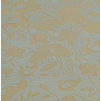 GP & J Baker Heron & Lotus Flower Eucalyptus Wallpaper BW45089.5.0