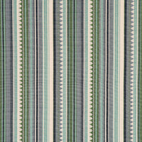 Schumacher Zuni Stripe Aqua Fabric 78733