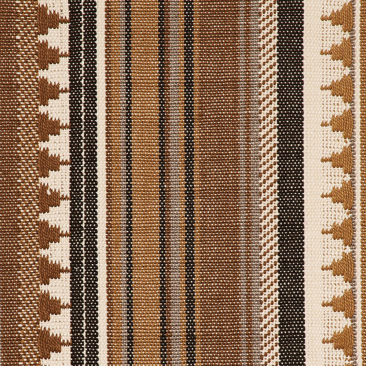 Schumacher Zuni Stripe Dune Fabric Sample 78734