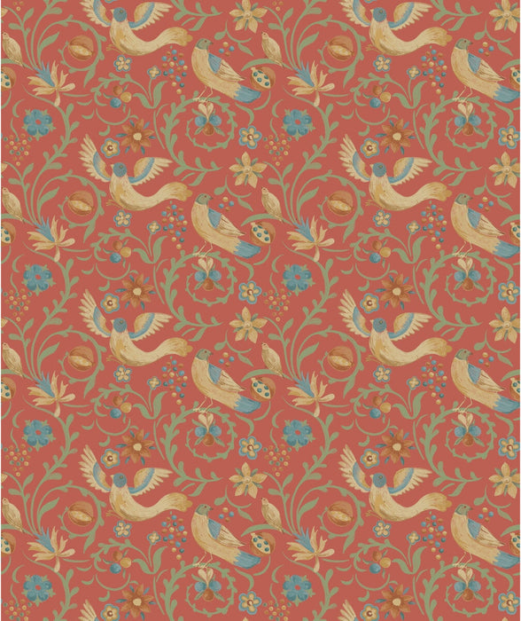 GP & J Baker Royal Court Red Wallpaper BW45149.3.0
