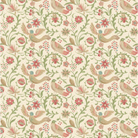 GP & J Baker Royal Court Pink/Green Wallpaper BW45149.6.0