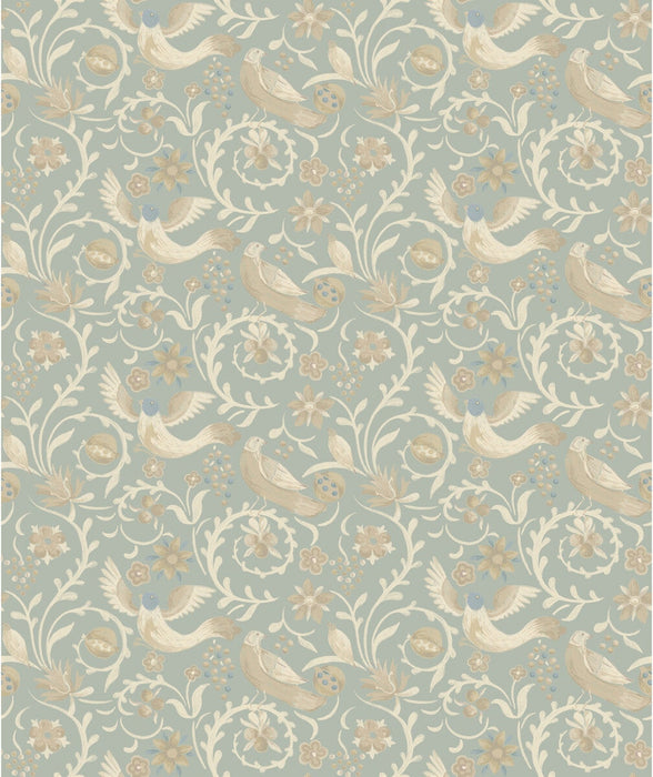 GP & J Baker Royal Court Old Blue Wallpaper BW45149.2.0