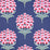 Schumacher Aurelia Embroidery Navy Fabric 78810