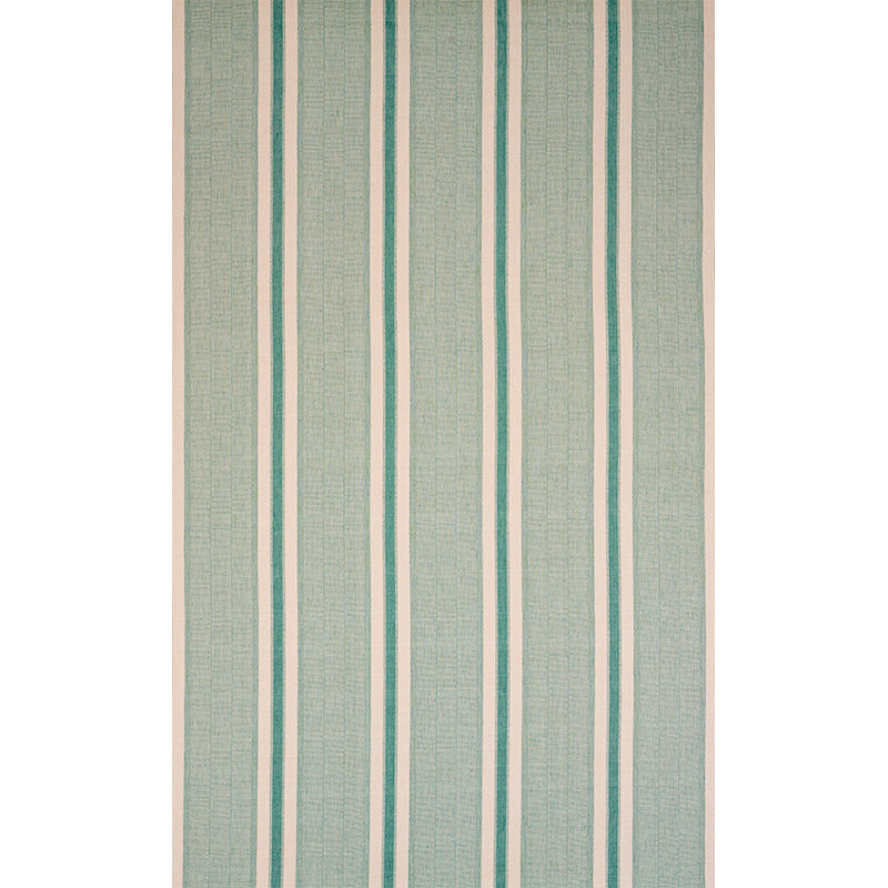 Schumacher Ipala Hand Woven Stripe Duck Egg Fabric Sample 78832