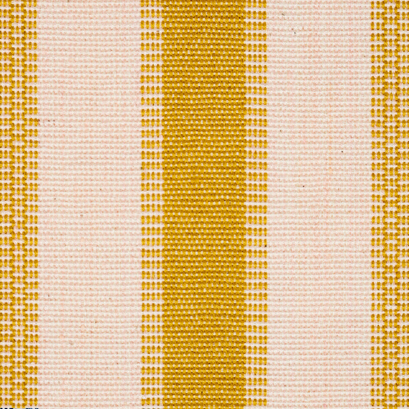 Schumacher Ipala Hand Woven Stripe Yellow Fabric 78833