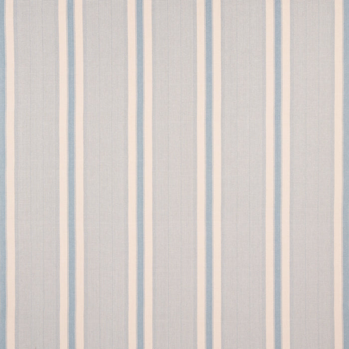 Schumacher Ipala Hand Woven Stripe Sky Fabric 78834