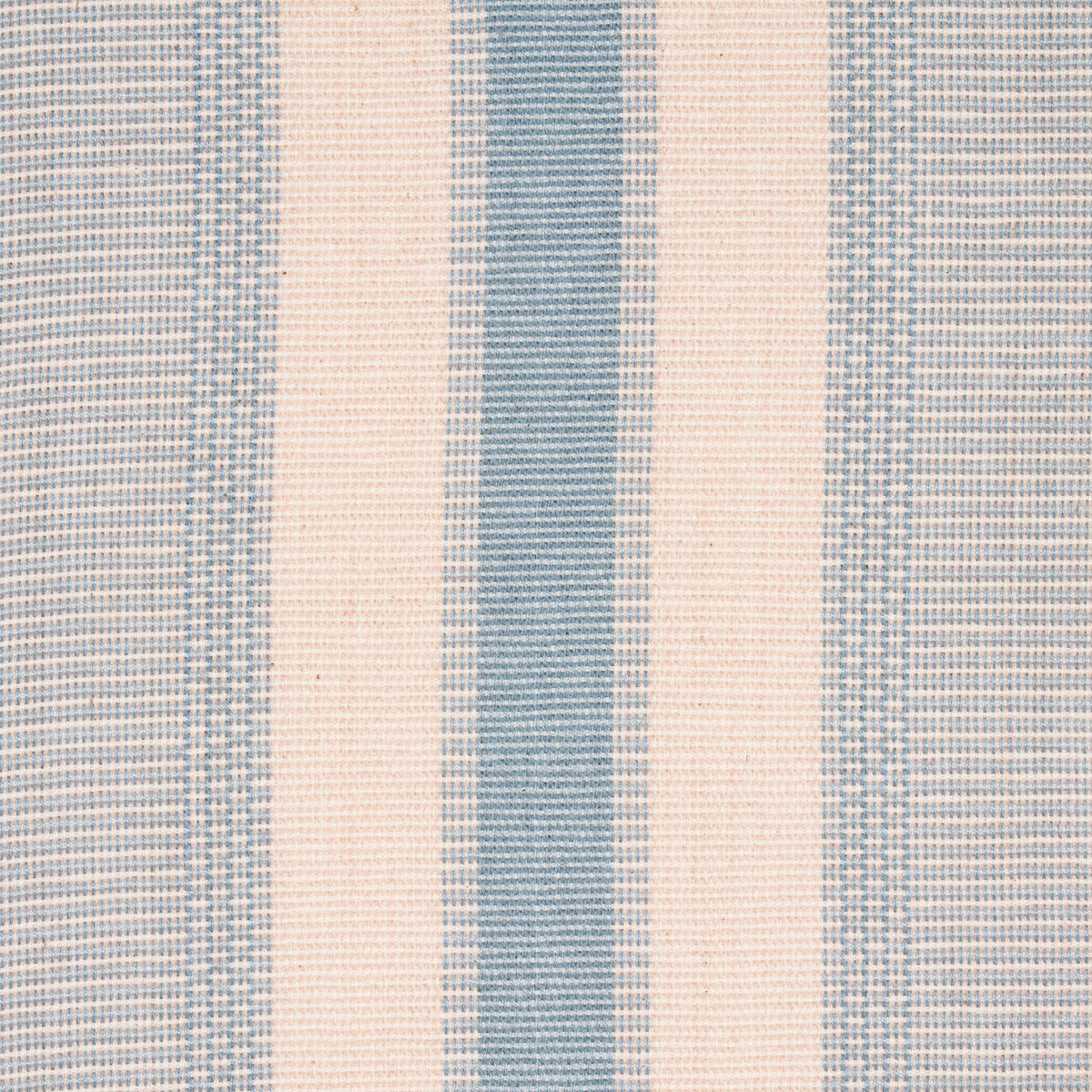 Schumacher Ipala Hand Woven Stripe Sky Fabric 78834