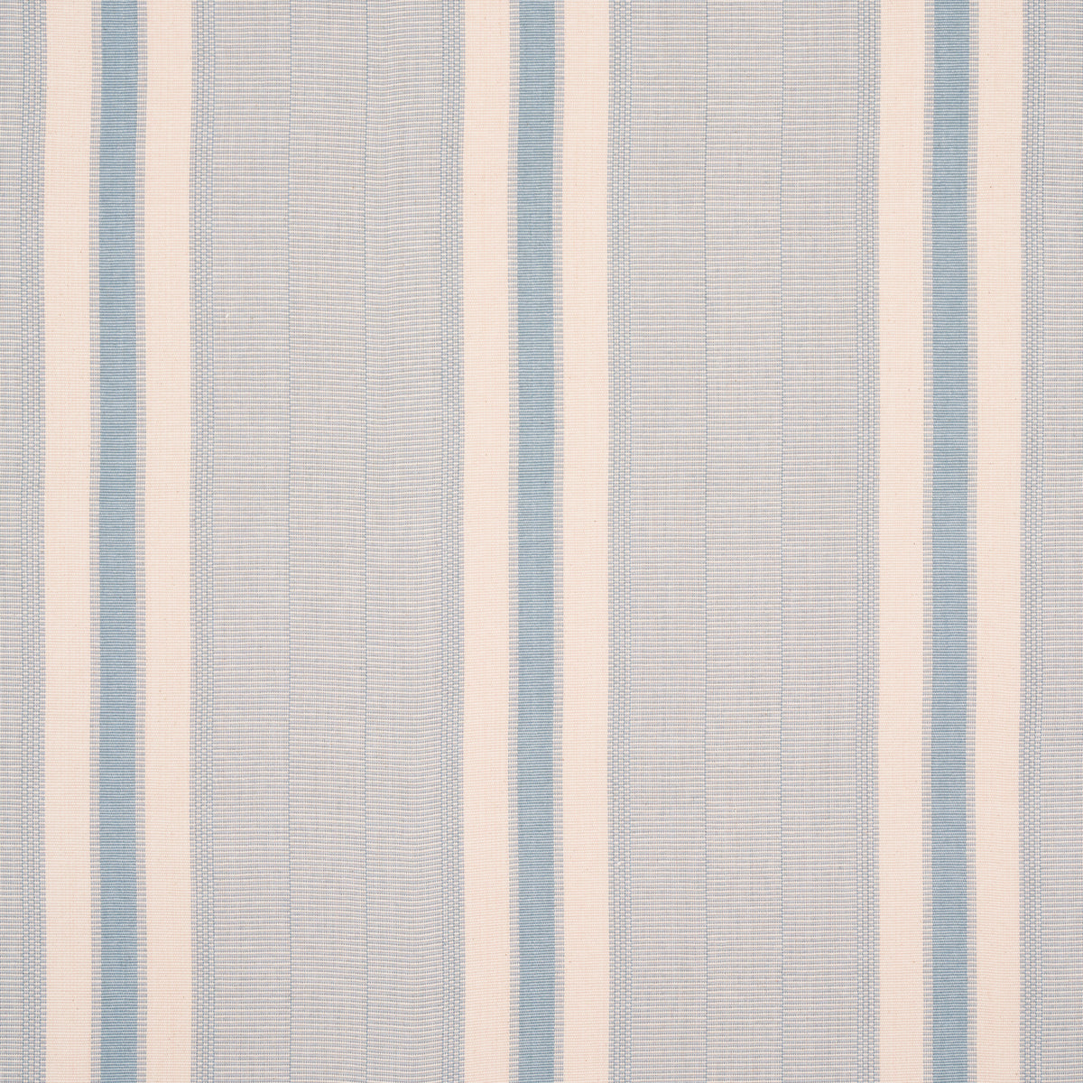 Schumacher Ipala Hand Woven Stripe Sky Fabric Sample 78834