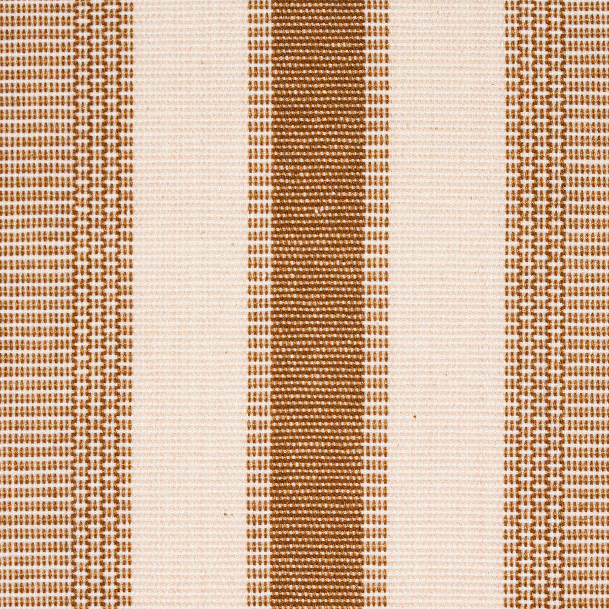 Schumacher Ipala Hand Woven Stripe Carmel Fabric 78835