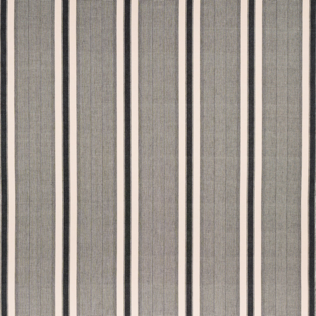 Schumacher Ipala Hand Woven Stripe Pitch Fabric Sample 78836