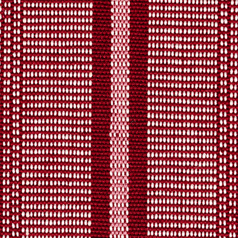 Schumacher Panan Hand Woven Stripe Claret Fabric 78850