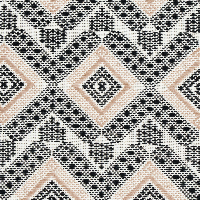 Schumacher Ocosito Hand Woven Black Fabric 78900