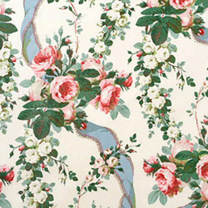 Lee Jofa Rosebank White Fabric Sample 789000.LJ.0